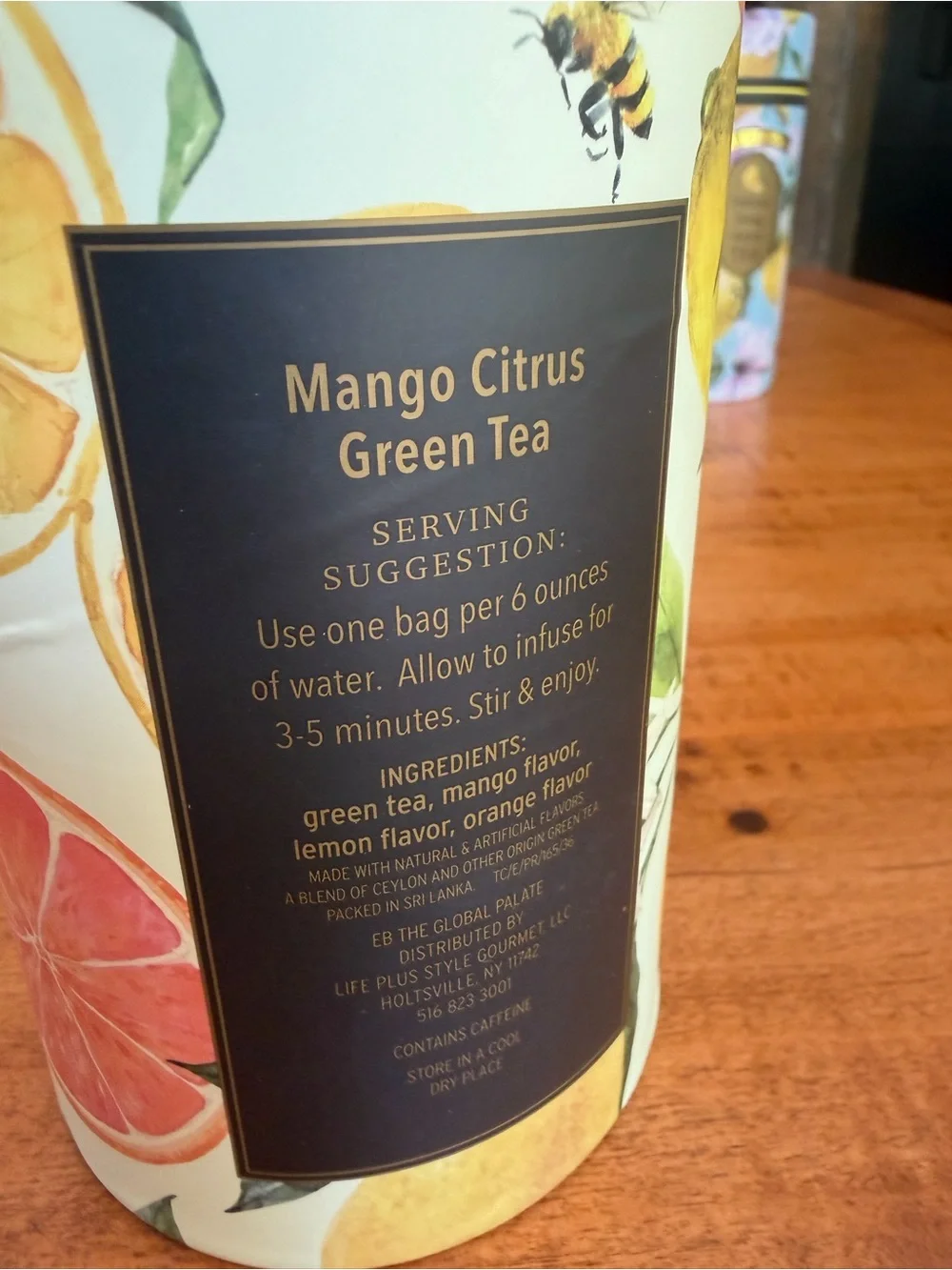 Tea Wisdom NWT Mango Citrus, Hibiscus Honey Lemon, Elderberry Citrus Set of 3